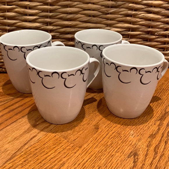 Disney Other - Disney set of 4 Mickey Mouse coffee cups